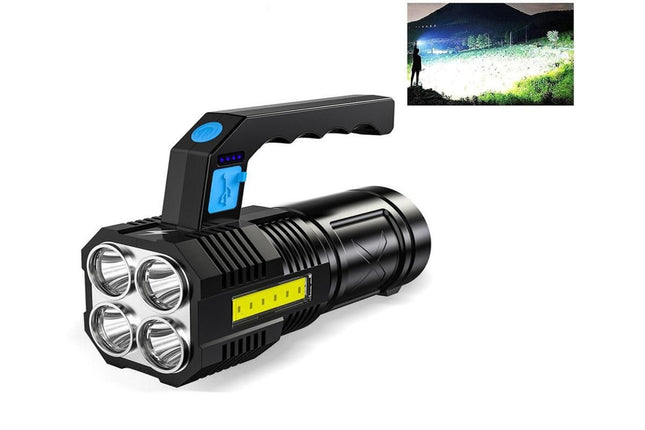 LED Flashlight Rechargeable Portable Light for Outdoor Camping Hiking Super Brightest Flashlights Emergency