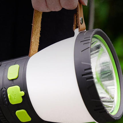 Solar Camping Lantern Rechargeable Outdoor LED Light with RGB Mood Lighting