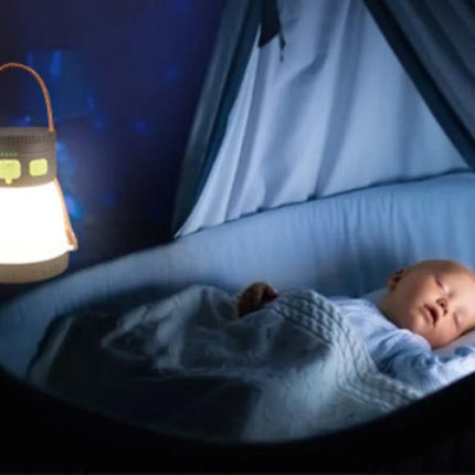 Solar Camping Lantern Rechargeable Outdoor LED Light with RGB Mood Lighting