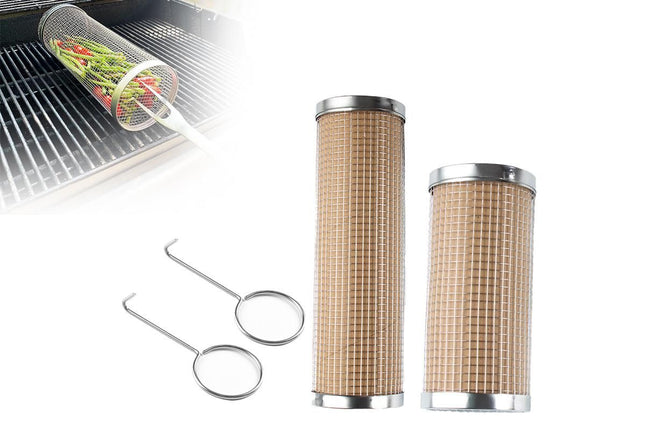Rolling Grilling Basket -30cm V1308-DSZKI-42-2