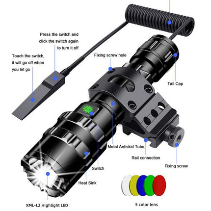 Rechargeable Flashlights High Lumens Flashlight Powerful Tactical Flashlights Flashlight for Emergency Camping