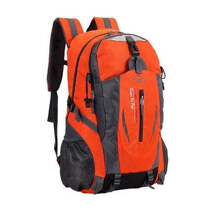Water-resistant Hiking Backpack Travel Camping Nylon Outdoor Bag for Men and Women -Orange