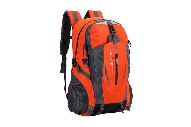Water-resistant Hiking Backpack Travel Camping Nylon Outdoor Bag for Men and Women -Orange – product detail