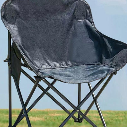 Compact Folding Chair Portable Camping Chair for Outdoor Activities - Black