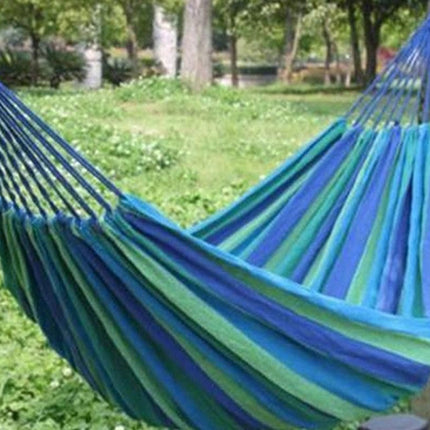Portable Hanging Outdoor Striped Hammock Swinging Seat Camping Garden Rope Chair
