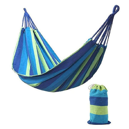 Portable Hanging Outdoor Striped Hammock Swinging Seat Camping Garden Rope Chair