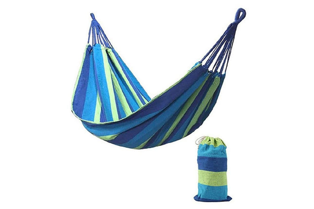 Portable Hanging Outdoor Striped Hammock Swinging Seat Camping Garden Rope Chair – product detail