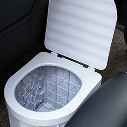 Portable Camping Toilet Folding Toilet for Adults with Lid -Gray