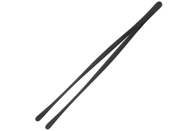2 Pack 30cm BBQ Tongs Stainless Steel Round and Straight Head for Grilling Cooking – product detail