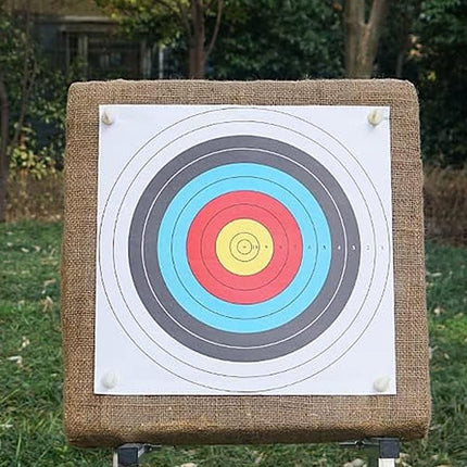 30Pcs Archery Targets Paper 10 Ring Bow Arrow Targets Face
