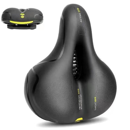 Air Cushion Shock Absorbing Mountain Bike Saddle Seat - Yellow