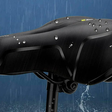 Air Cushion Shock Absorbing Mountain Bike Saddle Seat - Yellow