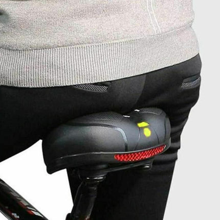 Air Cushion Shock Absorbing Mountain Bike Saddle Seat - Yellow