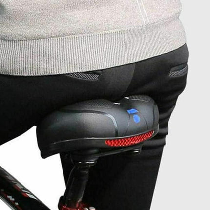 Air Cushion Shock Absorbing Mountain Bike Saddle Seat - Blue