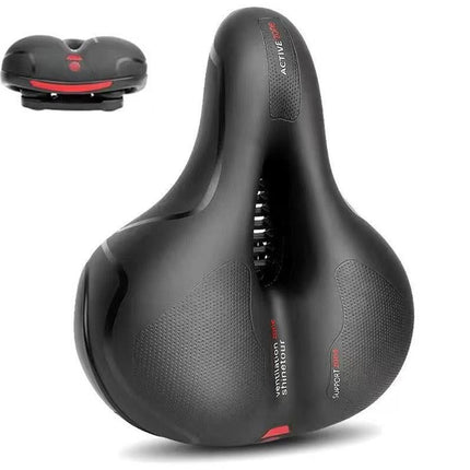 Air Cushion Shock Absorbing Mountain Bike Saddle Seat - Red