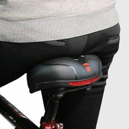 Air Cushion Shock Absorbing Mountain Bike Saddle Seat - Red