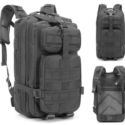 30L Military Backpack Tactical Hiking Camping Bag Rucksack for Outdoor Trek Travel -Black