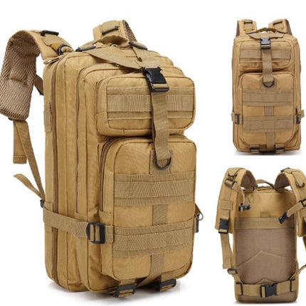 30L Military Backpack Tactical Hiking Camping Bag Rucksack for Outdoor Trek Travel -Khaki