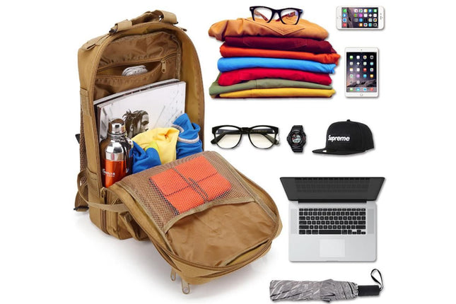 30L Military Backpack Tactical Hiking Camping Bag Rucksack for Outdoor Trek Travel -Khaki – product detail