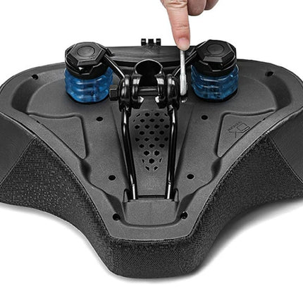 Noseless Bike Seat Cushion for Men & Women Comfortable Saddle for Peloton Bikes Exercise Bikes Electric Bikes Cruiser Bikes - Balck&Blue