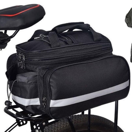 Bicycle Rear Chair Bag Bike Rack Bag Cycle Luggage Carrier Trunk Bag with Rain Cover