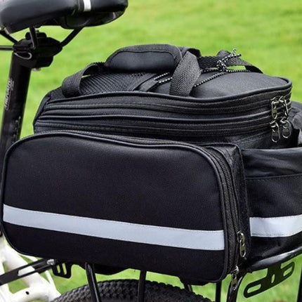 Bicycle Rear Chair Bag Bike Rack Bag Cycle Luggage Carrier Trunk Bag with Rain Cover