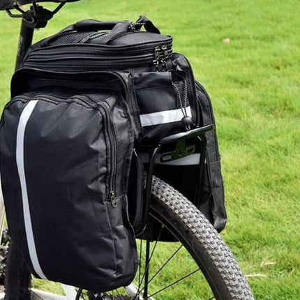 Bicycle Rear Chair Bag Bike Rack Bag Cycle Luggage Carrier Trunk Bag with Rain Cover