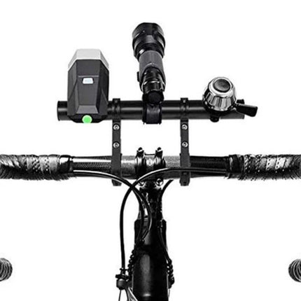 20cm Aluminum Alloy Bicycle Handlebar Extender Mount - Black