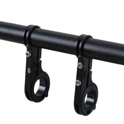 20cm Aluminum Alloy Bicycle Handlebar Extender Mount - Black