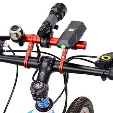 20cm Aluminum Alloy Bicycle Handlebar Extender Mount - Red