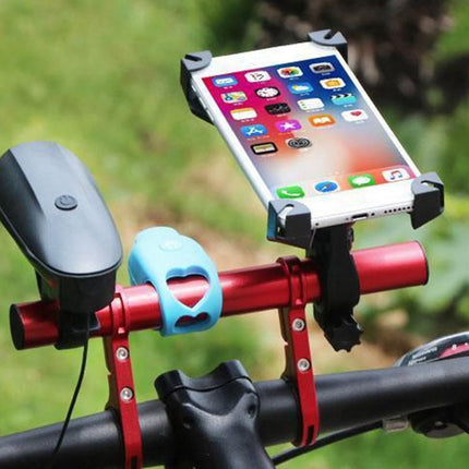 20cm Aluminum Alloy Bicycle Handlebar Extender Mount - Red