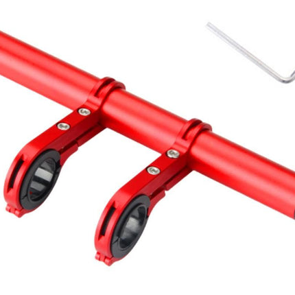 20cm Aluminum Alloy Bicycle Handlebar Extender Mount - Red