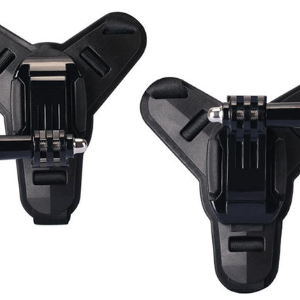 Motorcycle Helmet Chin Mount for Action Camera Quick Release Shockproof - Black
