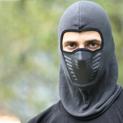 Motorcycle Mask Thermal Face Mask Balaclava Ski Mask -Grey