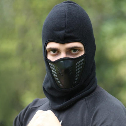 Motorcycle Mask Thermal Face Mask Balaclava Ski Mask -Black