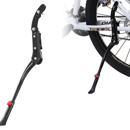 Strong Bike Bicycle Adjustable Side Kickstand Aluminum Alloy Foot Kick Stand for Mountain & Road Bikes