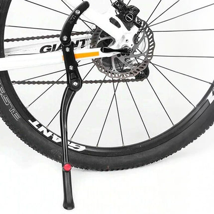 Strong Bike Bicycle Adjustable Side Kickstand Aluminum Alloy Foot Kick Stand for Mountain & Road Bikes