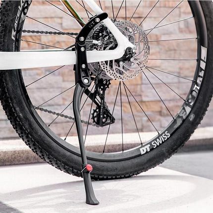Strong Bike Bicycle Adjustable Side Kickstand Aluminum Alloy Foot Kick Stand for Mountain & Road Bikes