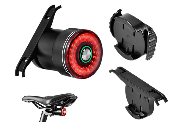 Bike Smart Taillight Auto Brake Sensing Rear Light Warning Saddle Light V1308-DSZKI-70