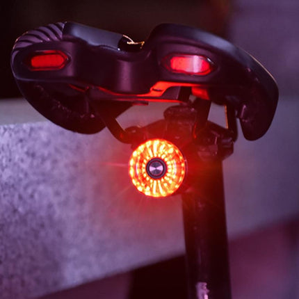 Bike Smart Taillight Auto Brake Sensing Rear Light Warning Saddle Light