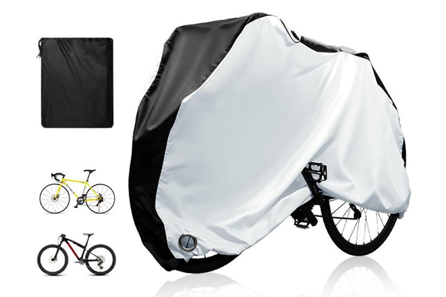 210D Waterproof Bike Cover with Lock Hole for Outdoor Storage