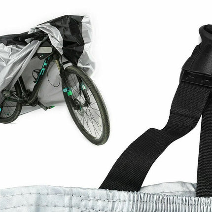 210D Waterproof Bike Cover with Lock Hole for Outdoor Storage - L