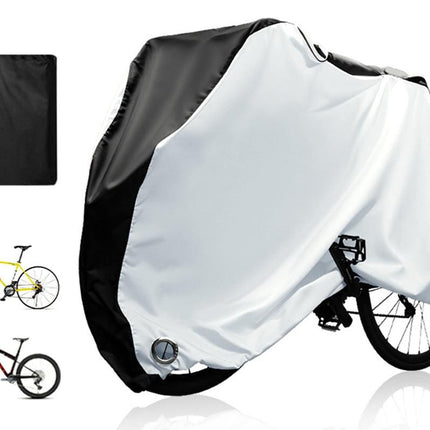 210D Waterproof Bike Cover with Lock Hole for Outdoor Storage - XL