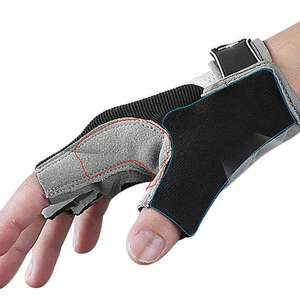 1 Pair Cycling Half Finger Bike Gloves With Anti Slip Pad For Unisex - Black & L