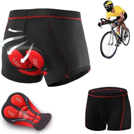 Silicone Gel Padded Cycling Underwear for Mountain Road - L