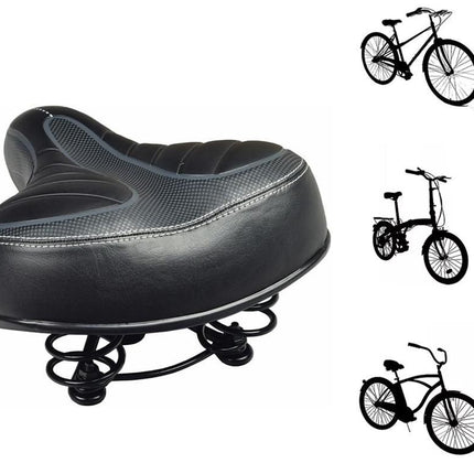 Comfort Wide Big Bum Soft Cruiser Bike Saddle Bicycle Seat Air Cushion Pad