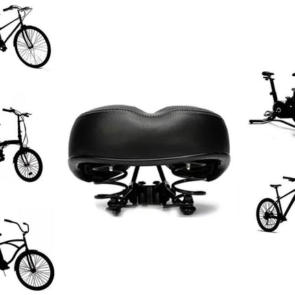 Comfort Wide Big Bum Soft Cruiser Bike Saddle Bicycle Seat Air Cushion Pad