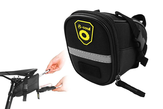 Bike Saddle Bag -Black V1308-DSZKI-79-1