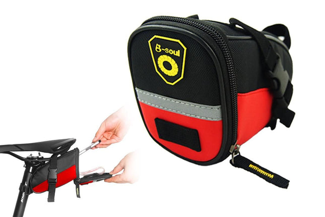 Bike Saddle Bag -Red V1308-DSZKI-79-2