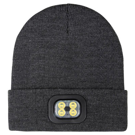 LED Beanie Hat USB Rechargeable LED Light Hat Winter Warm Knitted Hat Camping Workwear Hat with LED Light